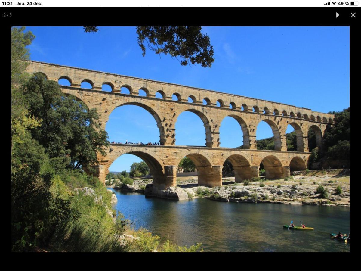 Appartement 3 Min A Pied Du Centre D'Uzes Parking Piscine Buitenkant foto