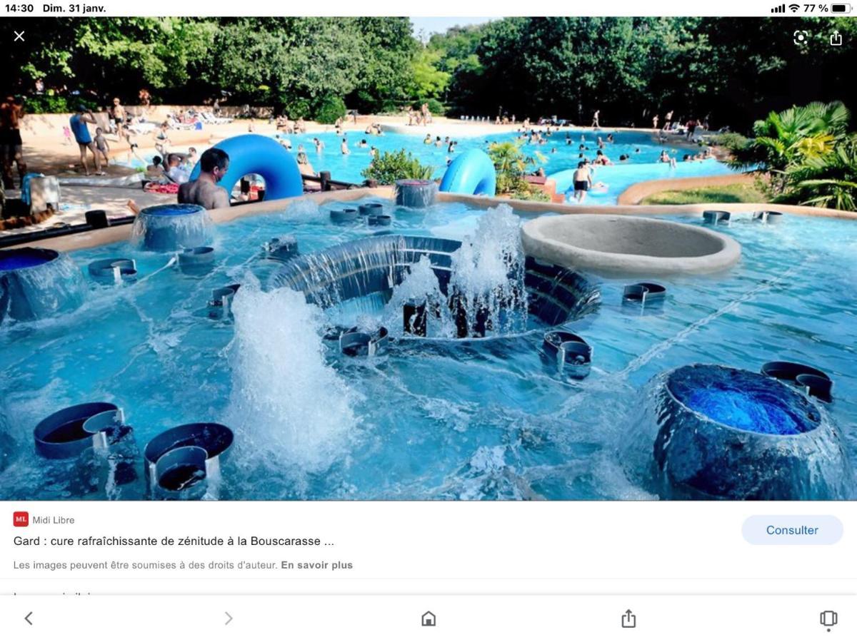 Appartement 3 Min A Pied Du Centre D'Uzes Parking Piscine Buitenkant foto